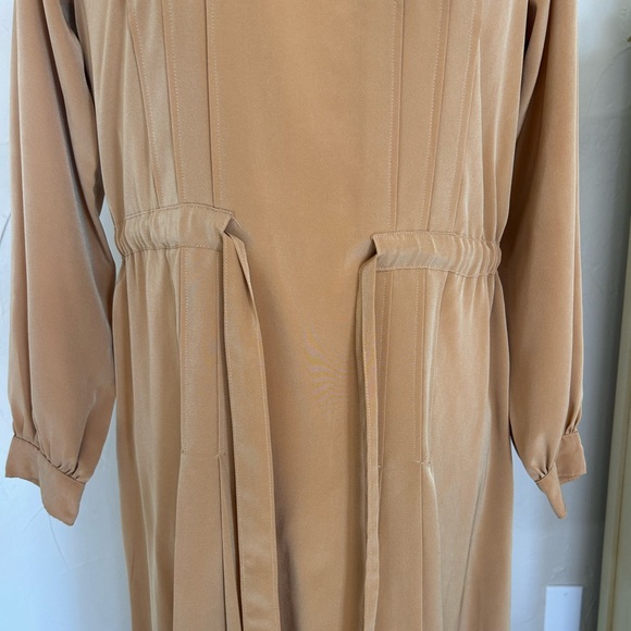 Rare Vintage Tokyo Designer Midi Dress | Asymmetric Button Neckline - Picture 7 of 9